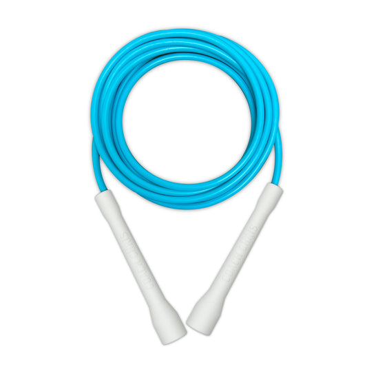 PVC跳繩【藍+白】